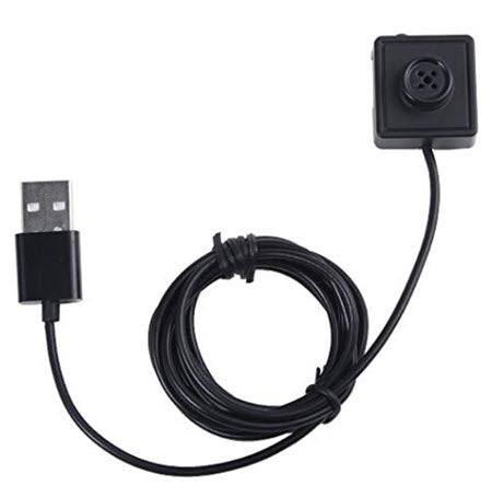 Spy wired button camera