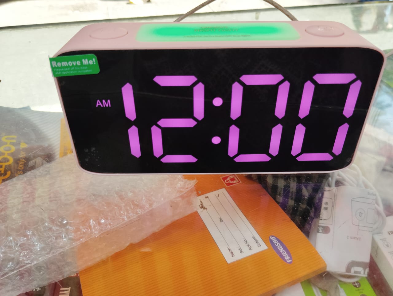 spyhub. RGB Alarm Clock Camera