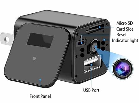 spyhub.	Charger Spy Camera